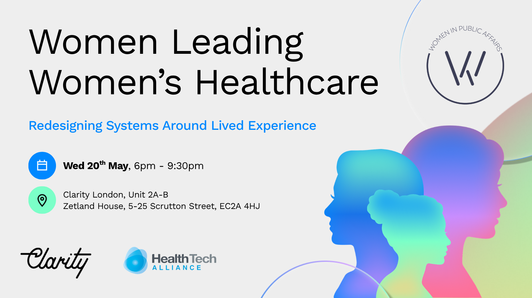 Women Leading Women's Healtcare - Event Invitation